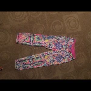 Lilly Pulitzer turtle multi colored leggings